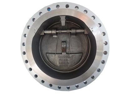 Double flanged tilting disc wafer check valve